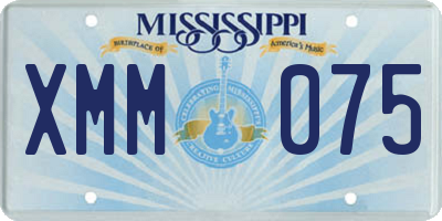 MS license plate XMM075