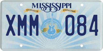 MS license plate XMM084