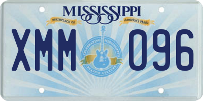 MS license plate XMM096