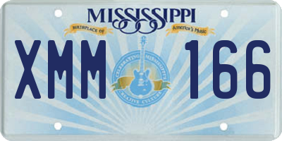 MS license plate XMM166