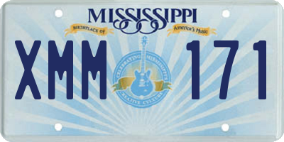 MS license plate XMM171