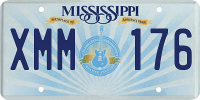 MS license plate XMM176