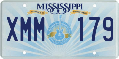MS license plate XMM179