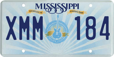 MS license plate XMM184