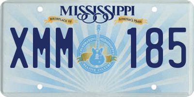 MS license plate XMM185