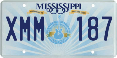 MS license plate XMM187