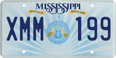 MS license plate XMM199
