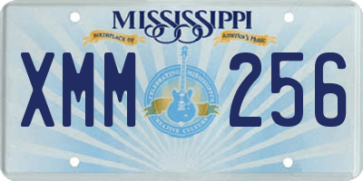 MS license plate XMM256