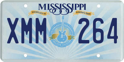 MS license plate XMM264