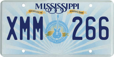 MS license plate XMM266