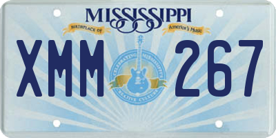 MS license plate XMM267