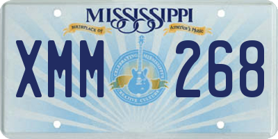 MS license plate XMM268
