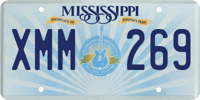 MS license plate XMM269
