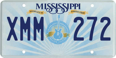 MS license plate XMM272