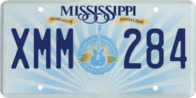 MS license plate XMM284