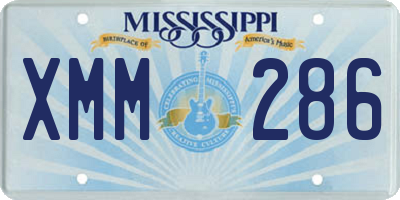 MS license plate XMM286