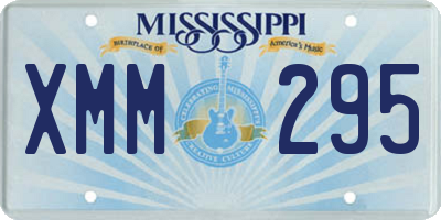 MS license plate XMM295