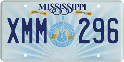 MS license plate XMM296
