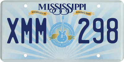 MS license plate XMM298