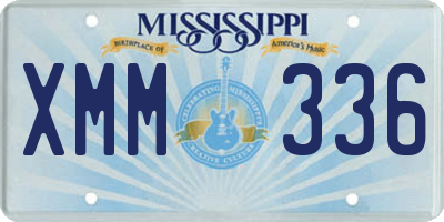 MS license plate XMM336