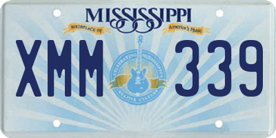MS license plate XMM339