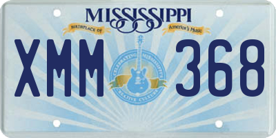 MS license plate XMM368