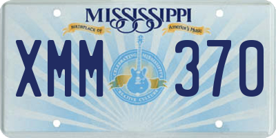 MS license plate XMM370