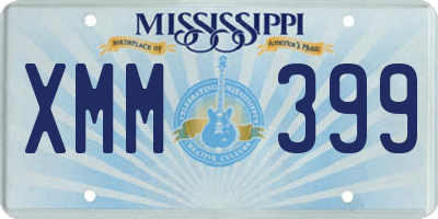 MS license plate XMM399