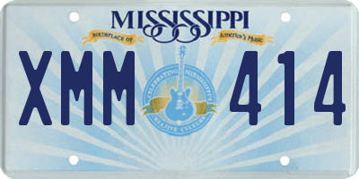 MS license plate XMM414