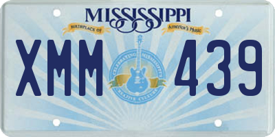 MS license plate XMM439