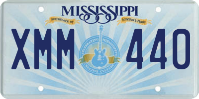 MS license plate XMM440