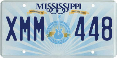MS license plate XMM448