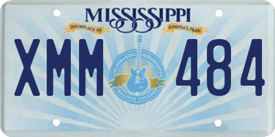 MS license plate XMM484