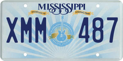 MS license plate XMM487