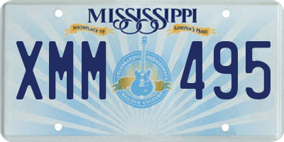 MS license plate XMM495