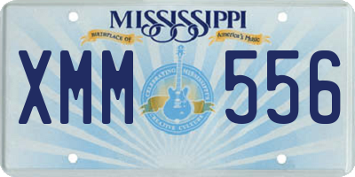 MS license plate XMM556