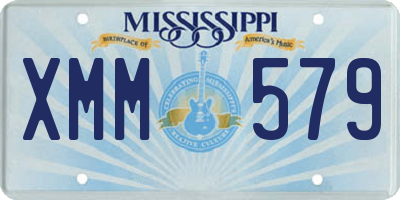 MS license plate XMM579