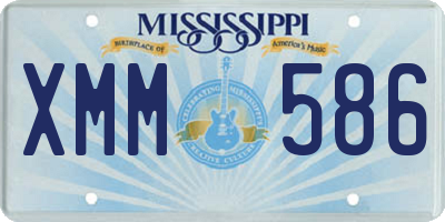MS license plate XMM586