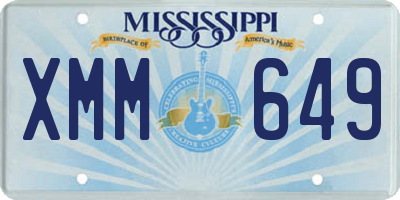 MS license plate XMM649