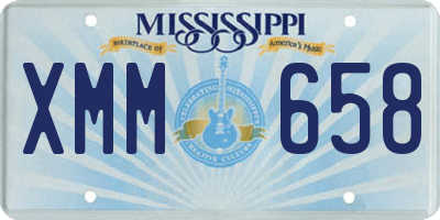 MS license plate XMM658