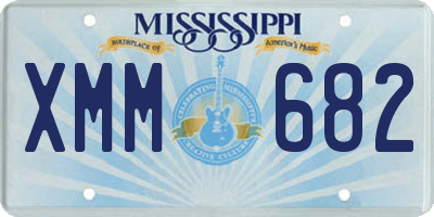 MS license plate XMM682