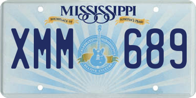 MS license plate XMM689