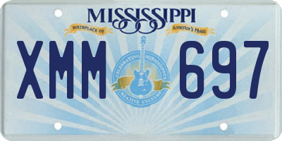 MS license plate XMM697