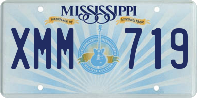 MS license plate XMM719
