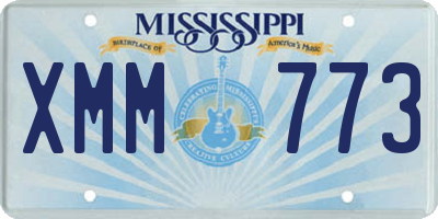MS license plate XMM773
