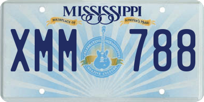MS license plate XMM788