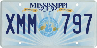 MS license plate XMM797