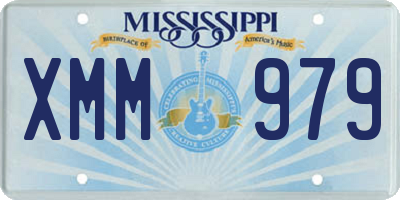 MS license plate XMM979