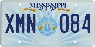 MS license plate XMN084