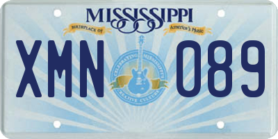 MS license plate XMN089